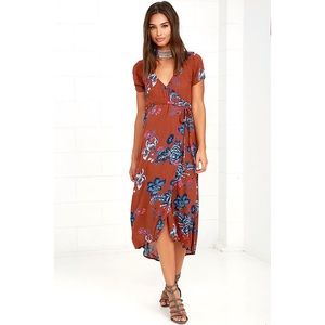 Billabong Floral Wrap Dress